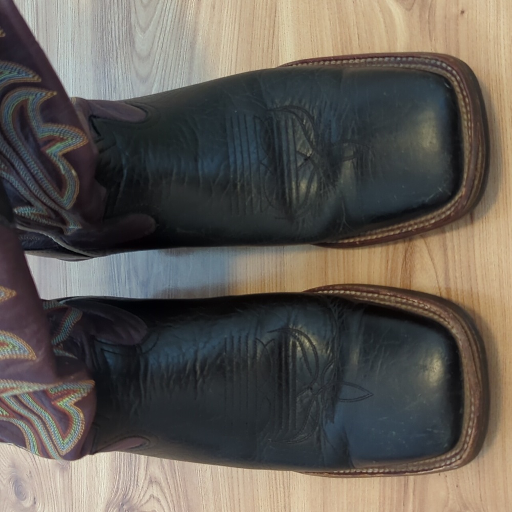 Vintage Tony Lama Square Toe Boots - Picture 6 of 15